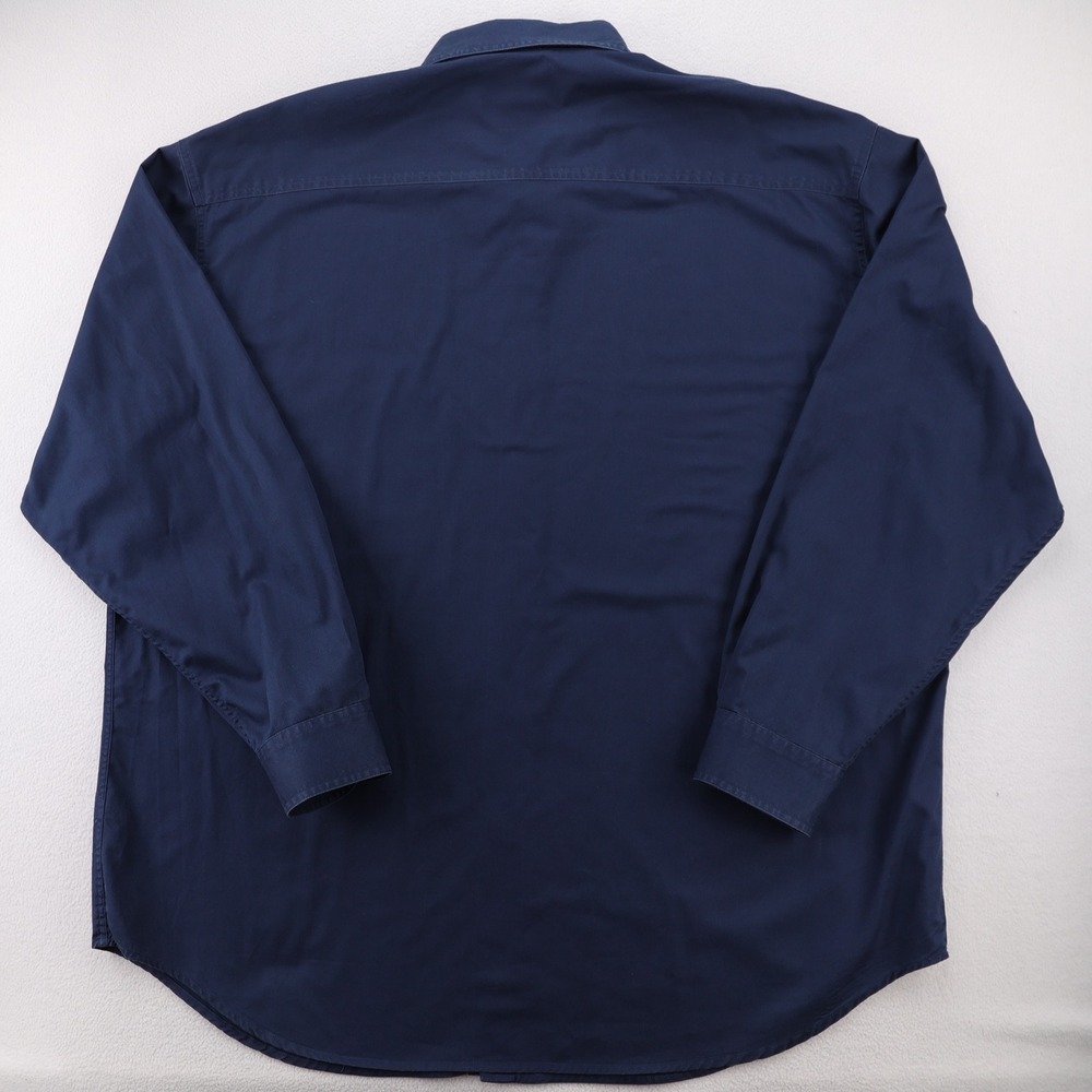 Lee Casual Collection Mens XL Navy Blue Cleveland Indians Button Down Shirt MLB - Picture 5 of 8